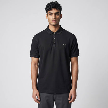 🖤 Fendi Black Polo Shirt – Sleek Minimal Luxury Essential 👕✨ - MASTERPIECE