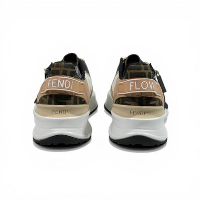 Fendi Flow Sneakers – Beige & Black Luxury Runner 🤍🖤 - MASTERPIECE
