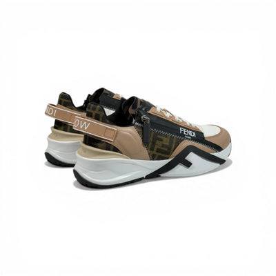 Fendi Flow Sneakers – Beige & Black Luxury Runner 🤍🖤 - MASTERPIECE