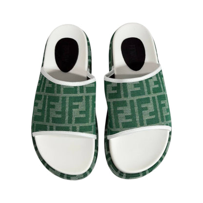 Fendi Green Platform Slides – Luxe Statement Summer Sandals 💚✨ - MASTERPIECE
