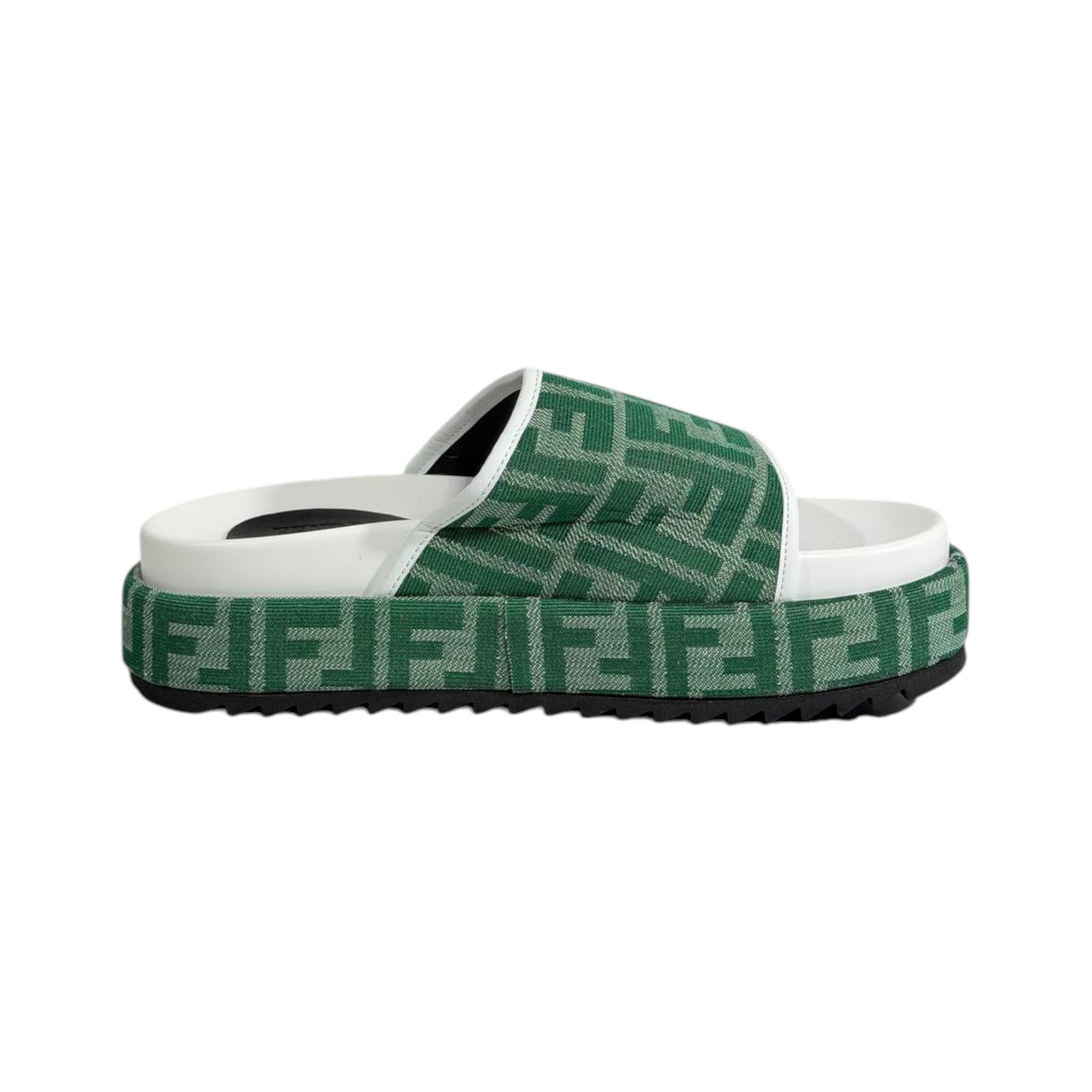 Fendi Green Platform Slides – Luxe Statement Summer Sandals 💚✨ - MASTERPIECE