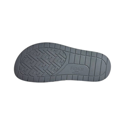 Fendi Grey Monogram Slides – Luxury Everyday Comfort Sandals 🩶👡 - MASTERPIECE
