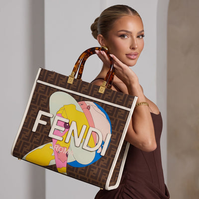 Fendi Large Shopper – Brown FF Graphic 👜 - MASTERPIECE