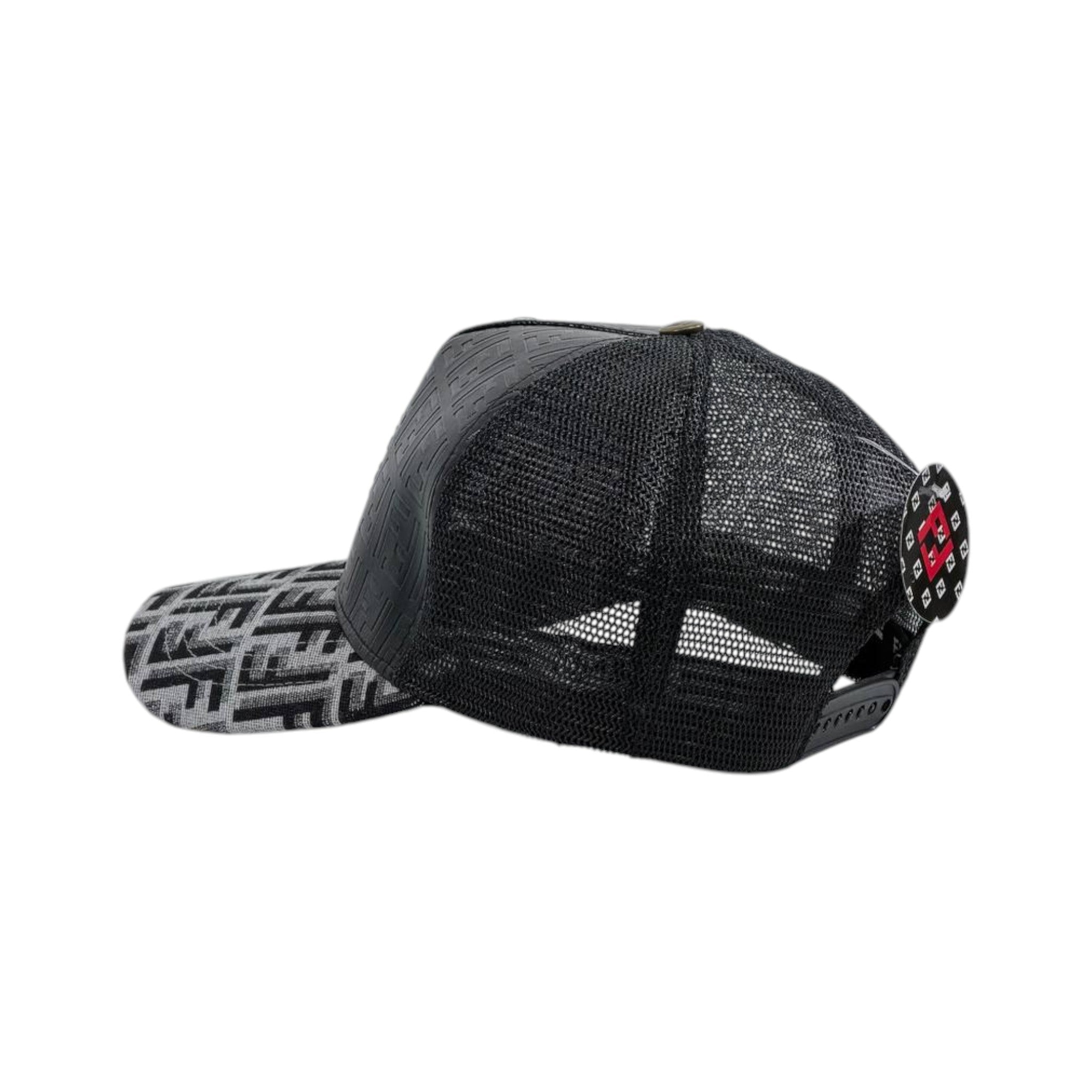🧢 Fendi Monogram Trucker Cap | FF Pattern Luxury Edition 🖤🔥 - MASTERPIECE