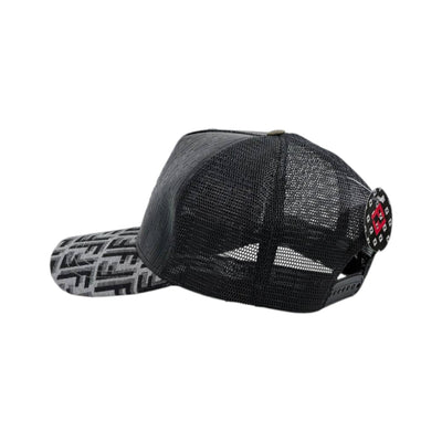🧢 Fendi Monogram Trucker Cap | FF Pattern Luxury Edition 🖤🔥 - MASTERPIECE