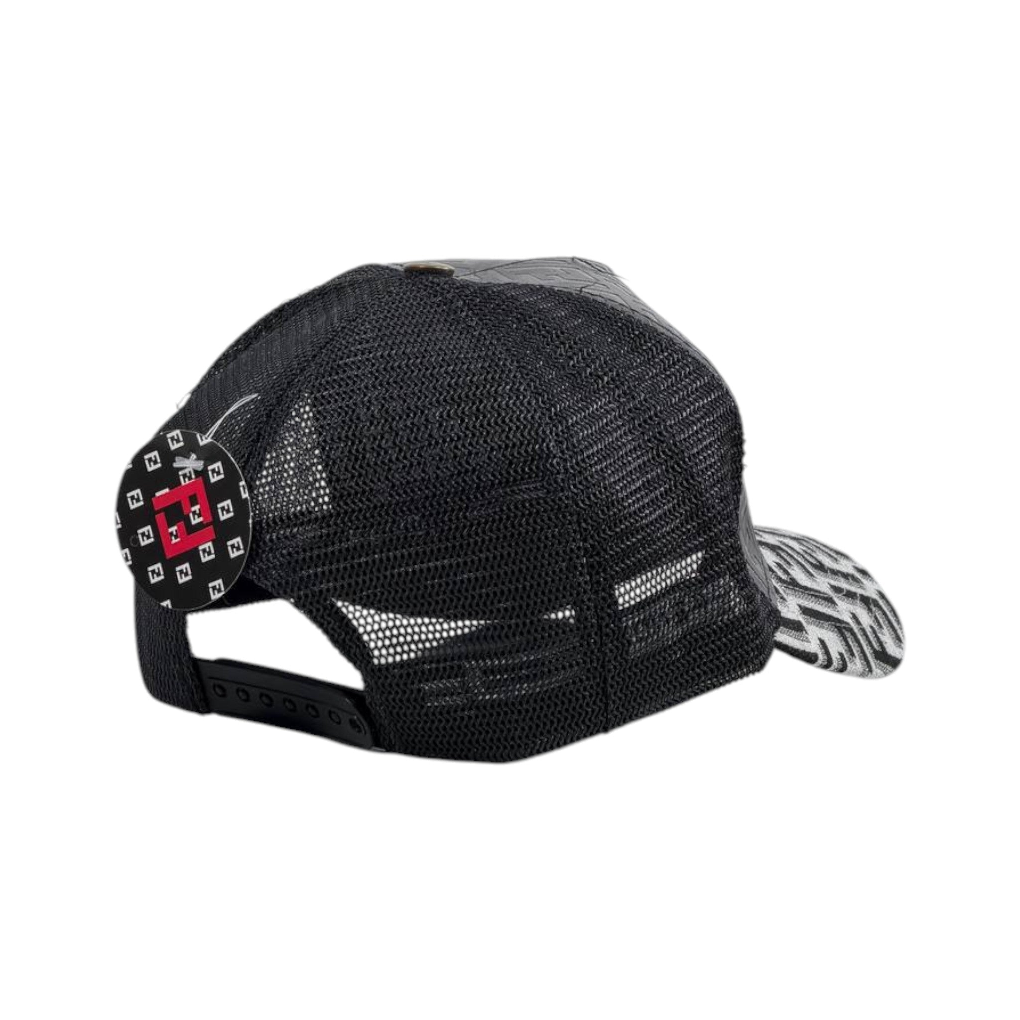 🧢 Fendi Monogram Trucker Cap | FF Pattern Luxury Edition 🖤🔥 - MASTERPIECE