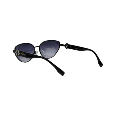 Fendi Oval Sunglasses 🖤 | Black Minimal Luxury Frame - MASTERPIECE