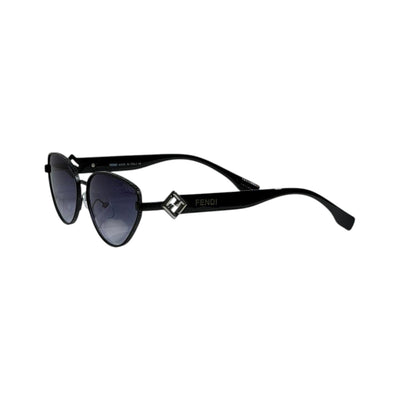Fendi Oval Sunglasses 🖤 | Black Minimal Luxury Frame - MASTERPIECE