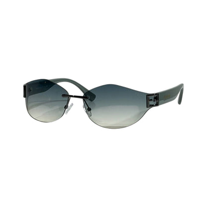 Fendi Rimless Cat - Eye Sunglasses 🕶️ | Gradient Lens FF Logo Eyewear - MASTERPIECE