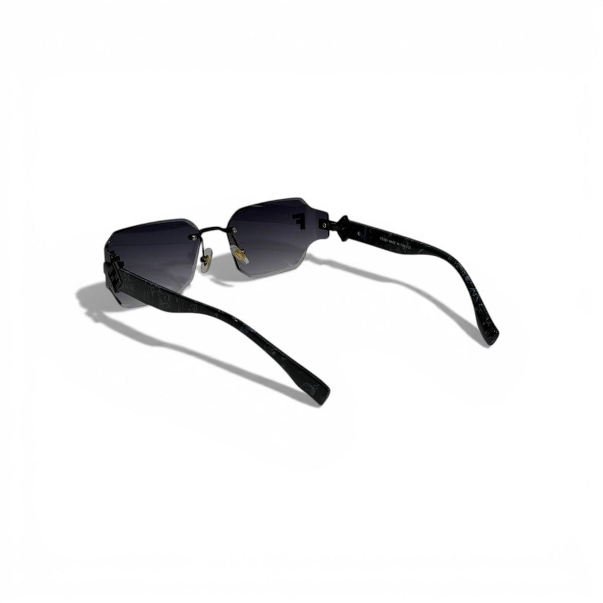 Fendi Rimless Square Sunglasses — Black Gradient - MASTERPIECE
