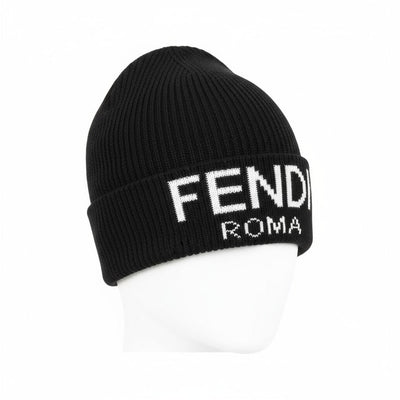 Fendi Roma Beanie — Black - MASTERPIECE