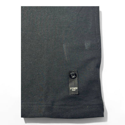 Fendi Roma Italy Crest Shield Tee — Black - MASTERPIECE