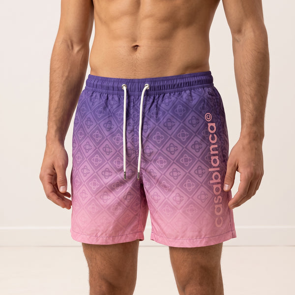 Casablanca Swim Shorts – Purple Pink Ombre 🩱🌊