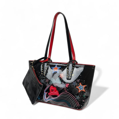 🌈 Christian Louboutin-Inspired “Starburst” Patent Tote 🌈