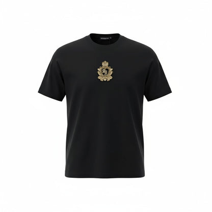 🖤 Dolce & Gabbana Black Crest T-Shirt 👑 – Royal Heritage Meets Street Style
