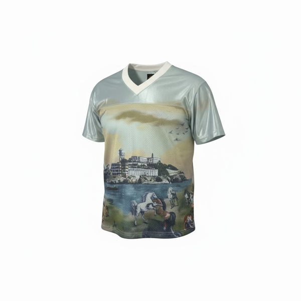 Corteiz Island Escape Mesh Jersey Tee