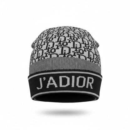 Dior “J’ADIOR” Monogram Beanie | Christian Dior Knit Logo Hat