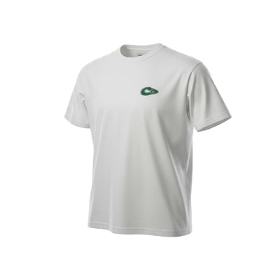 DIOR White Snake Logo Tee – Venomous Style, Timeless Cool