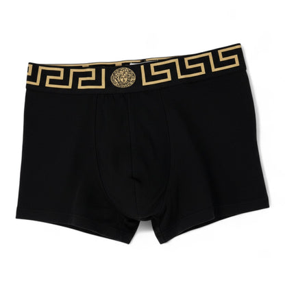 Versace Iconic Boxer Set (3 Pieces) 👑 | Medusa Gold Waistband Edition