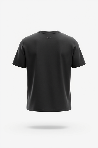 Louis Vuitton Tonal LV Embossed Logo Tee – Black Minimalist Edition