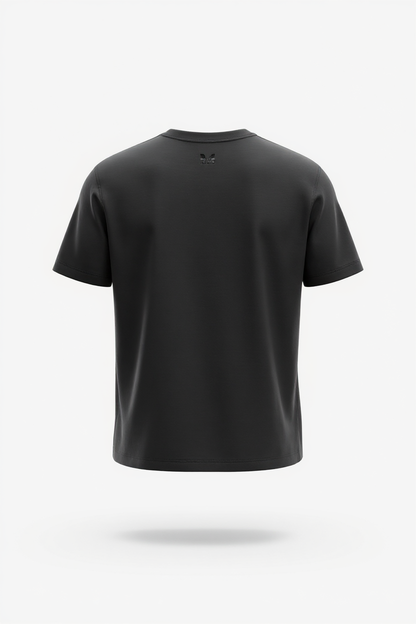 🖤 Louis Vuitton Tonal LV Embossed Logo Tee – Black Minimalist Edition ✨