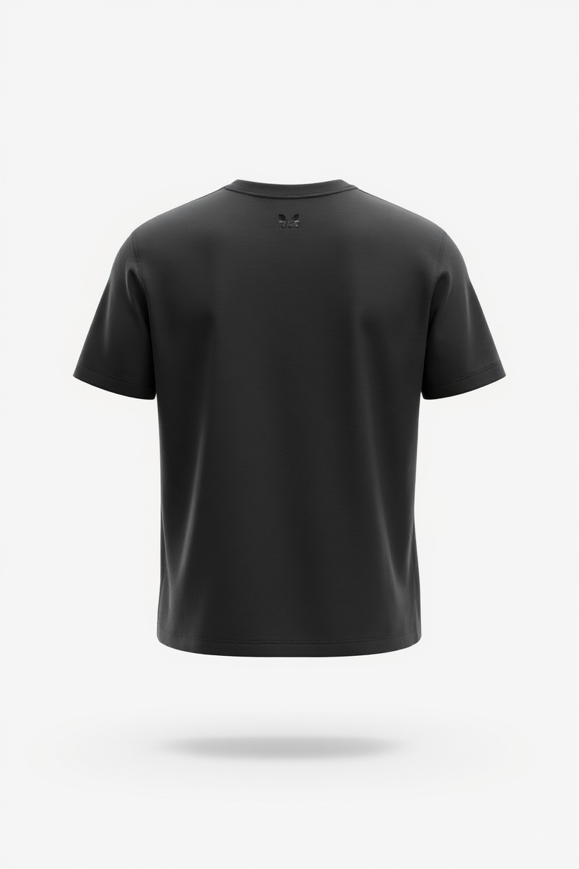 🖤 Louis Vuitton Tonal LV Embossed Logo Tee – Black Minimalist Edition ✨