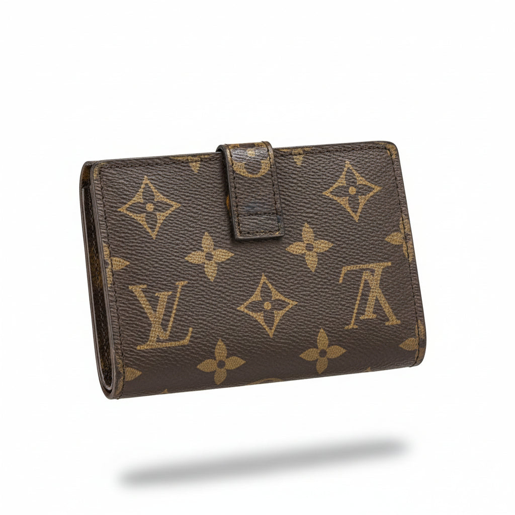 Louis Vuitton Monogram Lock Wallet 🔐🤎 Iconic Canvas Luxury Card Holder