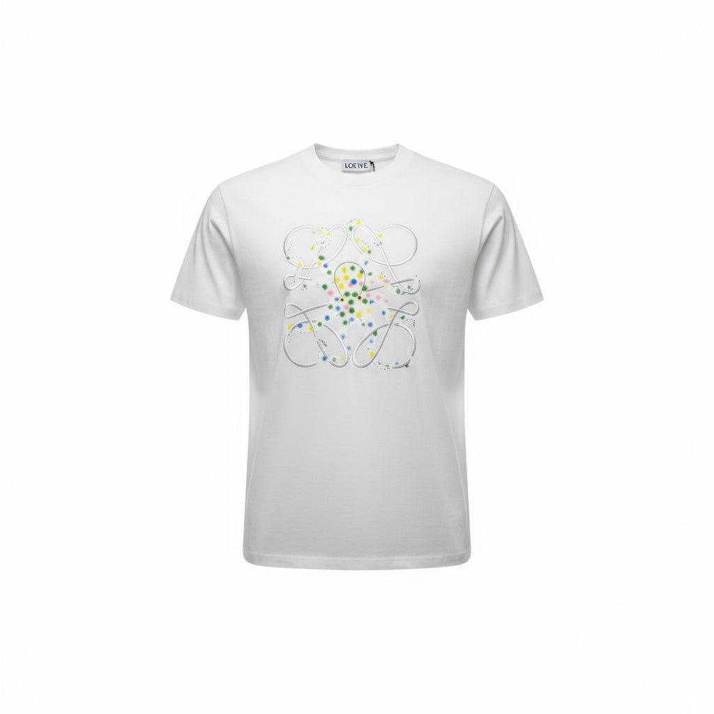 🎨 Loewe Multicolor Octopus Graphic Tee – White Artistic Edition 🐙✨