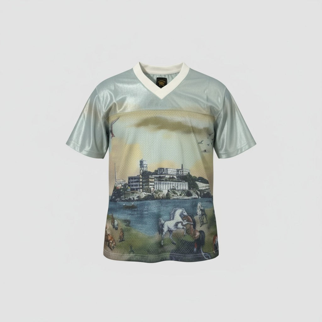 Corteiz Island Escape Mesh Jersey Tee 🌊🏞️
