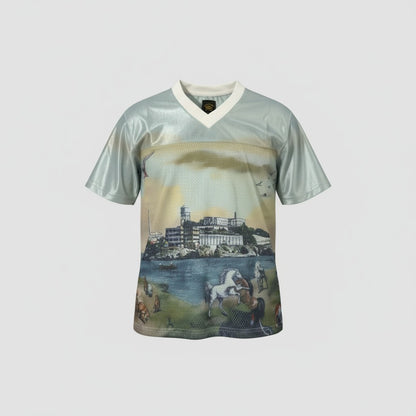 Corteiz Island Escape Mesh Jersey Tee 🌊🏞️