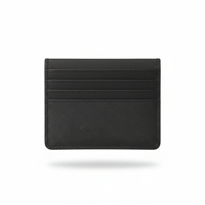Giorgio Armani Eagle Slim Card Holder – Black Textured Luxury Wallet 🖤🦅