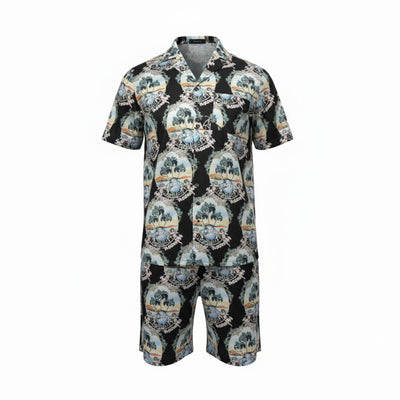 AMIRI Tropical Vacation Set – Sunset Luxury in Motion