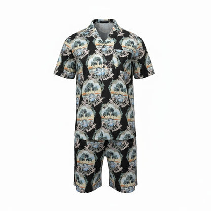 🌴 AMIRI Tropical Vacation Set – Sunset Luxury in Motion 🐚