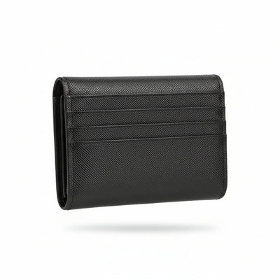 Prada Milano Black Saffiano Cards Holder 🖤✨ Luxury Slim Wallet