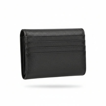 Prada Milano Black Saffiano Card Holder 🖤✨ Luxury Slim Wallet