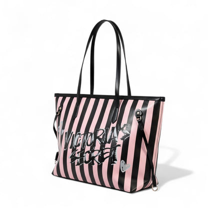 🖤 Victoria’s Secret Graffiti Stripe Luxe Tote 🖤