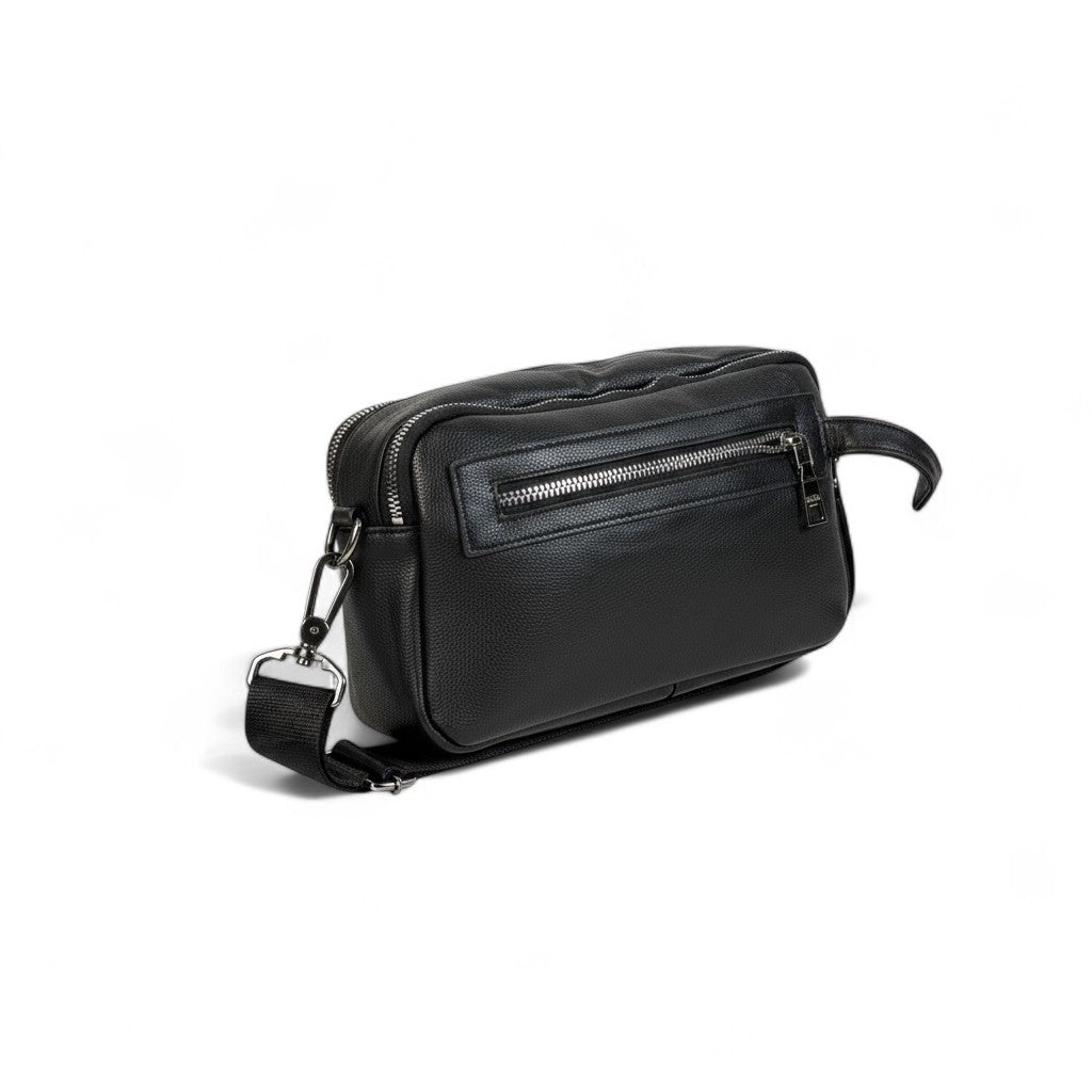 PRADA Black Leather Crossbody Bag 🖤 | Luxury Minimalist Belt Pouch for Everyday Elegance