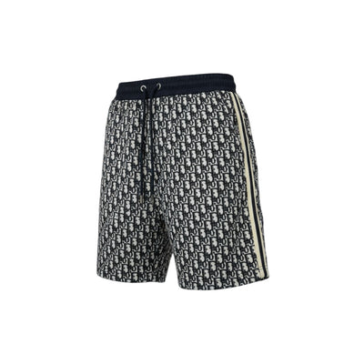Dior Oblique Monogram Shorts – Navy Blue Luxury Streetwear Edition