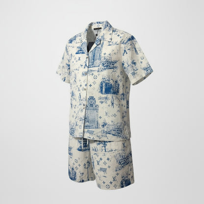 💙 Louis Vuitton Toile de Jouy Set – Parisian Art Meets Summer Vibes 🏛️