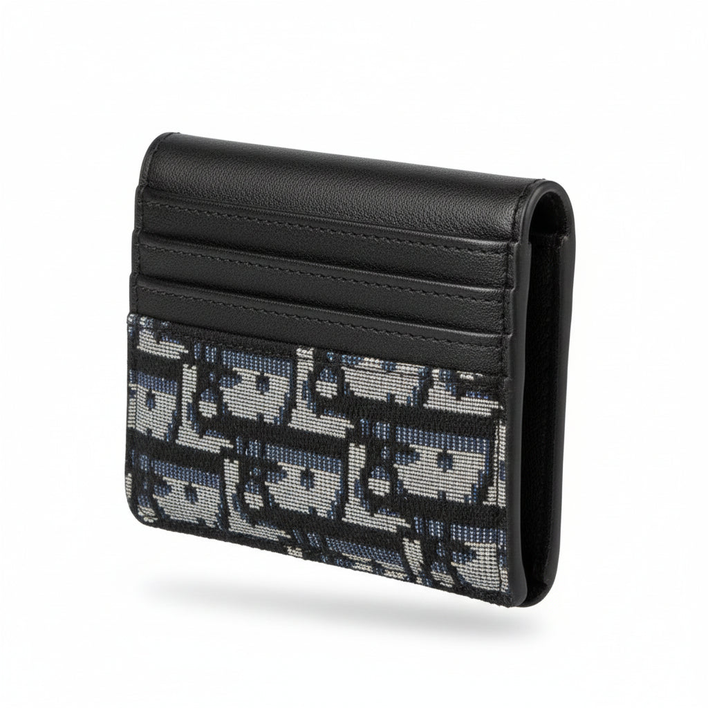 Dior Oblique Slim Card Holder – Iconic Pattern Luxury Wallet 🖤✨