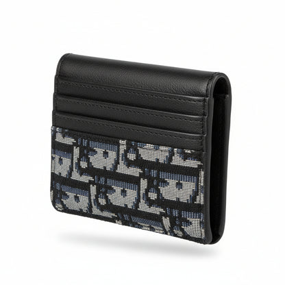 Dior Oblique Slim Card Holder – Iconic Pattern Luxury Wallet 🖤✨