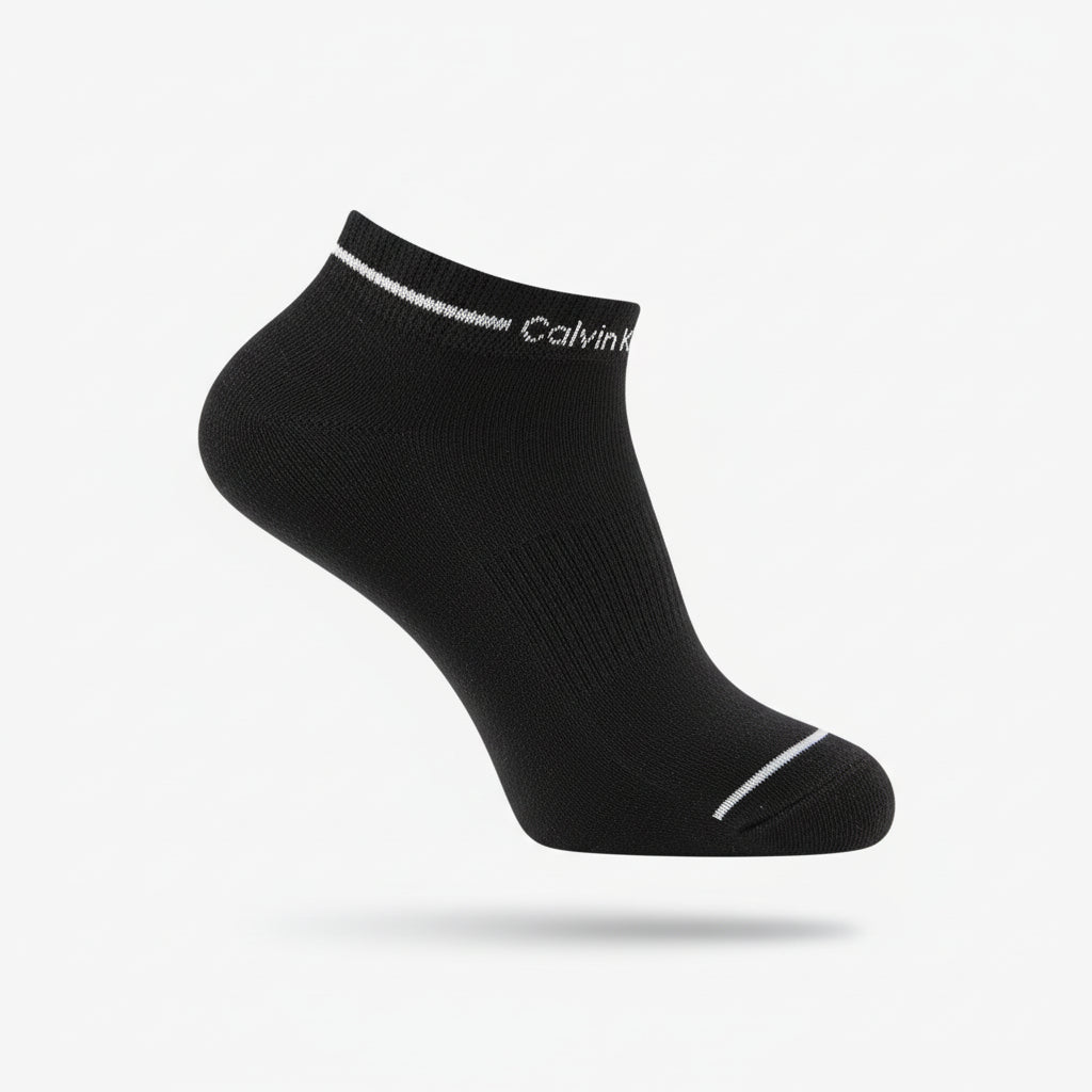 Calvin Klein Black Ankle Socks – Pack of 3 Everyday Essentials 🧦🖤