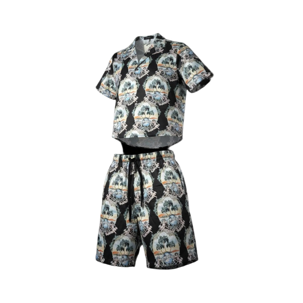 🌴 AMIRI Tropical Vacation Set – Sunset Luxury in Motion 🐚