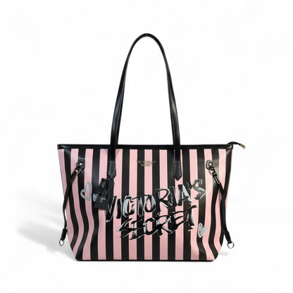 🖤 Victoria’s Secret Graffiti Stripe Luxe Tote 🖤