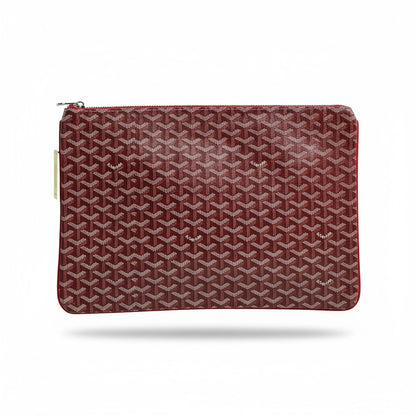 Goyard Red Monogram Pouch ❤️✨ | Luxury Unisex Designer Clutch Bag