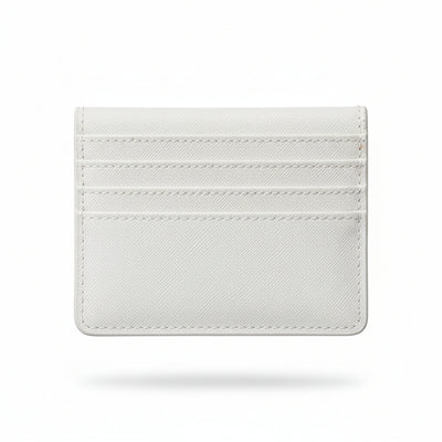 Prada Milano White Saffiano Card Holder 🤍✨ Luxury Minimal Wallet