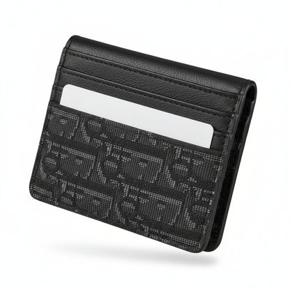 Dior Oblique Slim Card Holder – Black Monogram Luxury Wallet 🖤✨
