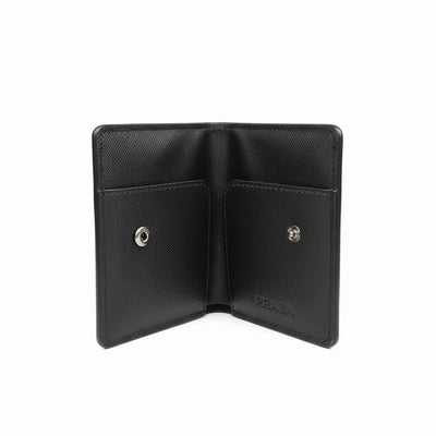 Prada Milano Black Saffiano Cards Holder 🖤✨ Luxury Slim Wallet