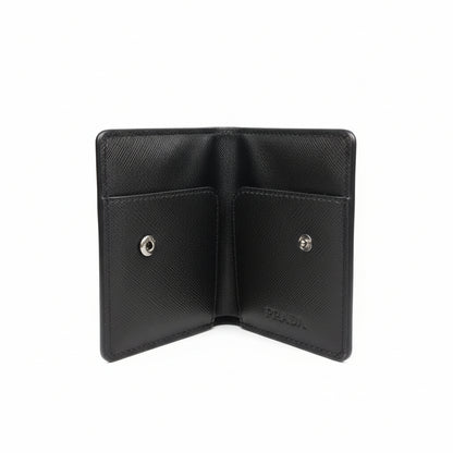 Prada Milano Black Saffiano Card Holder 🖤✨ Luxury Slim Wallet