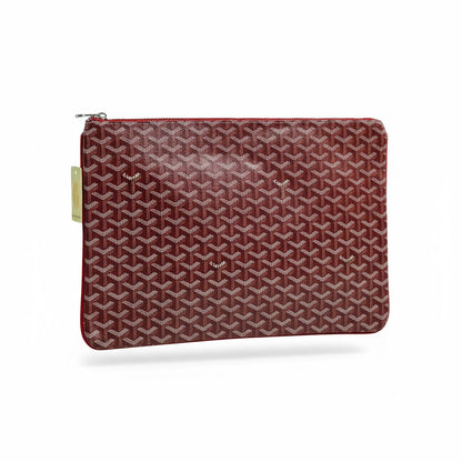 Goyard Red Monogram Pouch ❤️✨ | Luxury Unisex Designer Clutch Bag